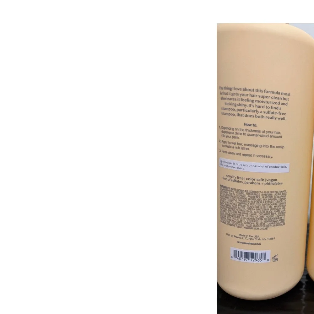 Kristin Ess The One Signature Shampoo 33.8 oz 1L Sulfate Free Vegan